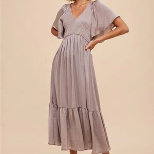 In Loom Lavender Midi Dress